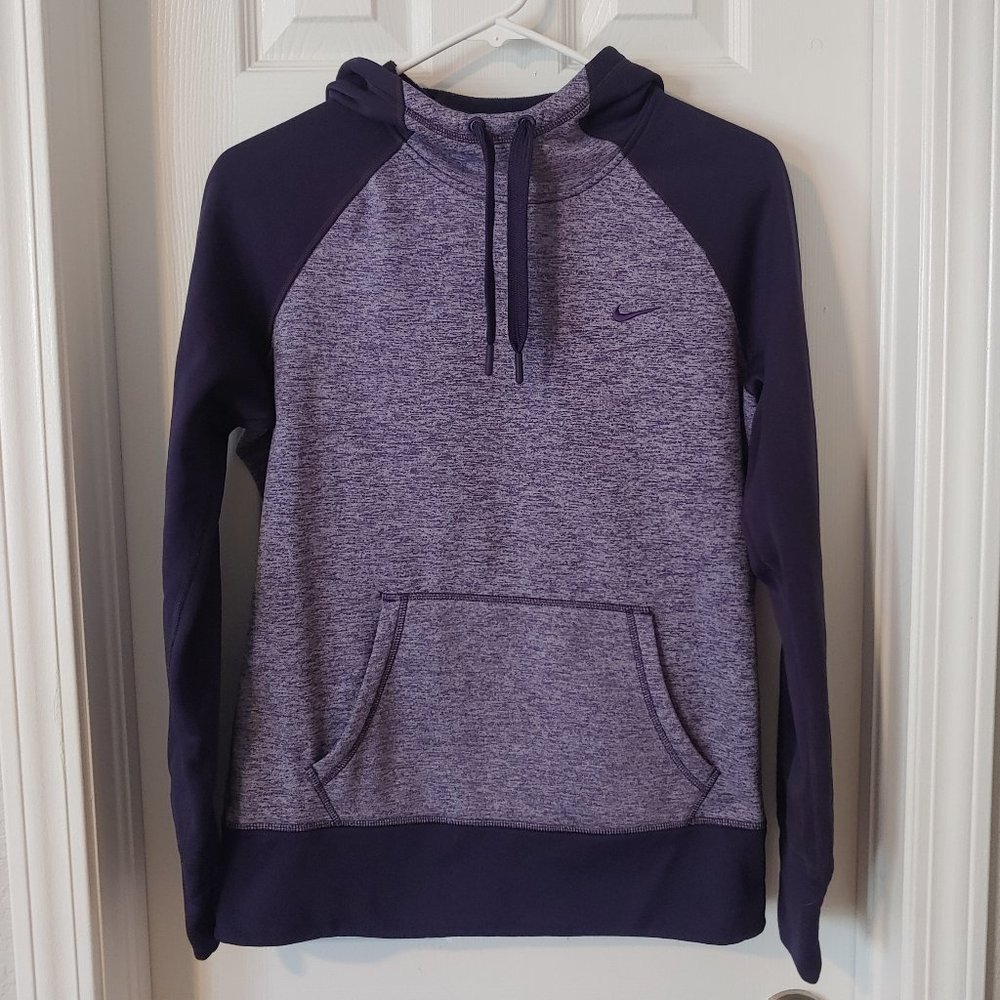 Purple Nike hooded sweatshirt